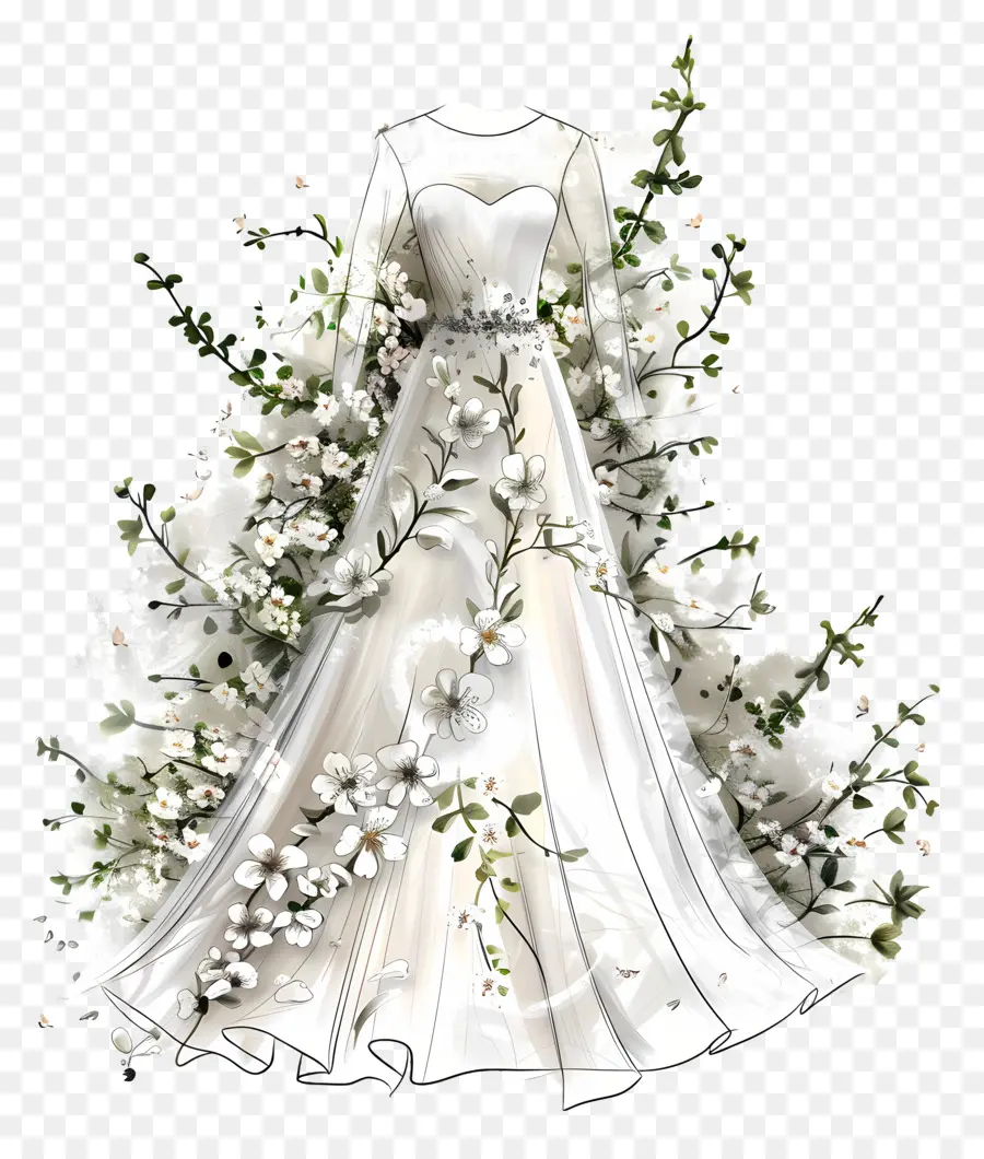 Vestido De Casamento Branco，Vestido De Noiva PNG