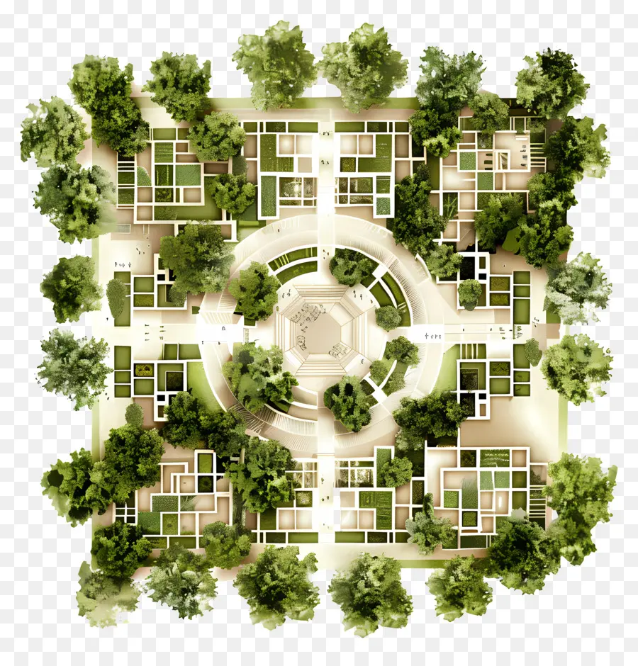Plano De árvore De Arquitetura，Projeto Do Jardim PNG