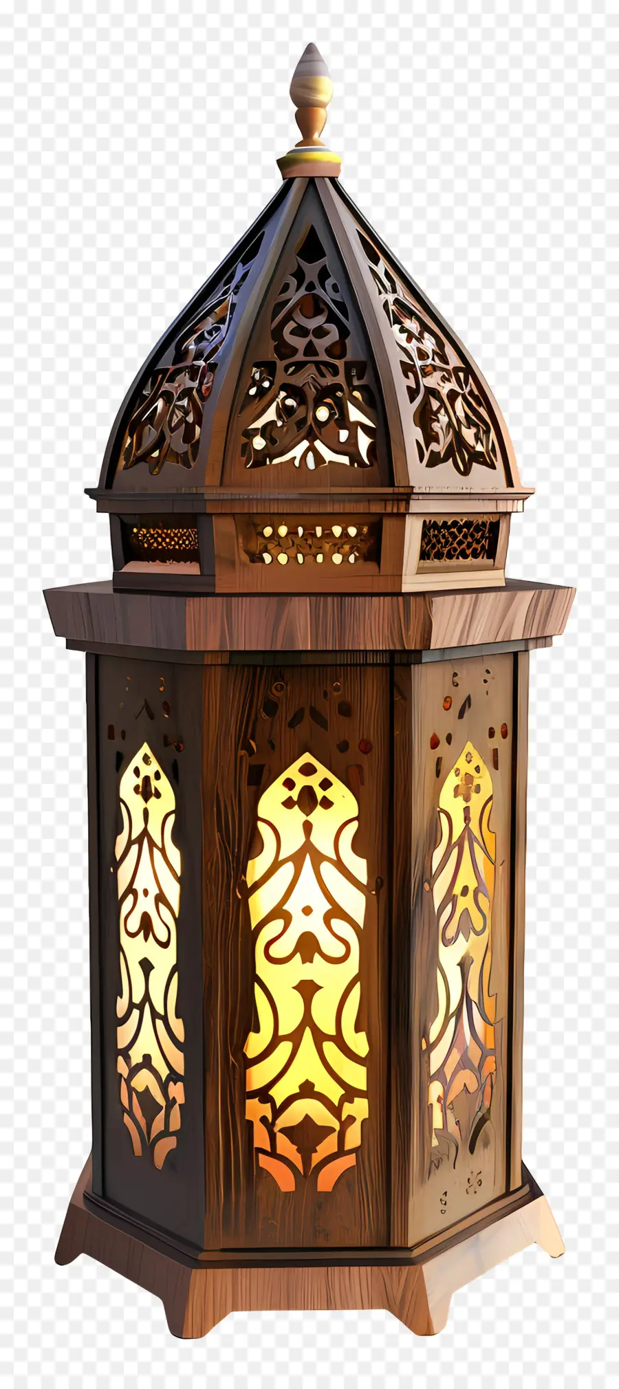 O Ramadã Lanterna，Lanterna De Madeira PNG