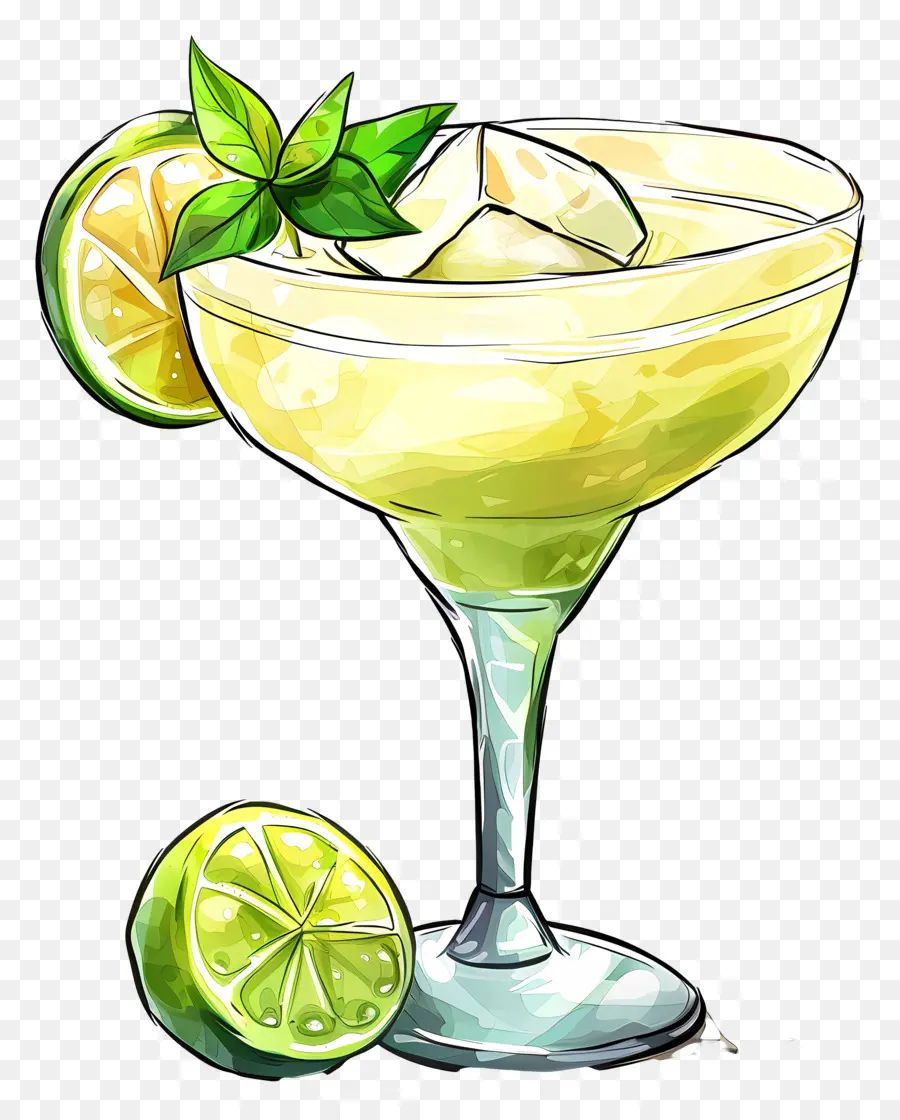 Margarita Cocktail，Margarita De Cal PNG