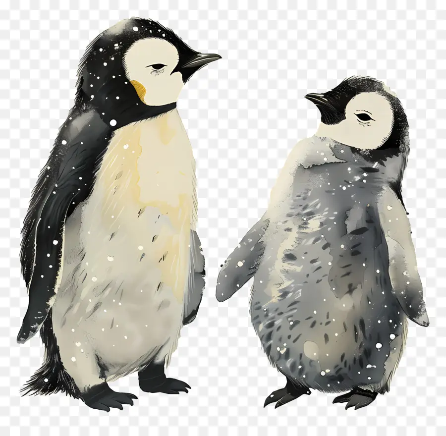Pinguins，Inverno PNG