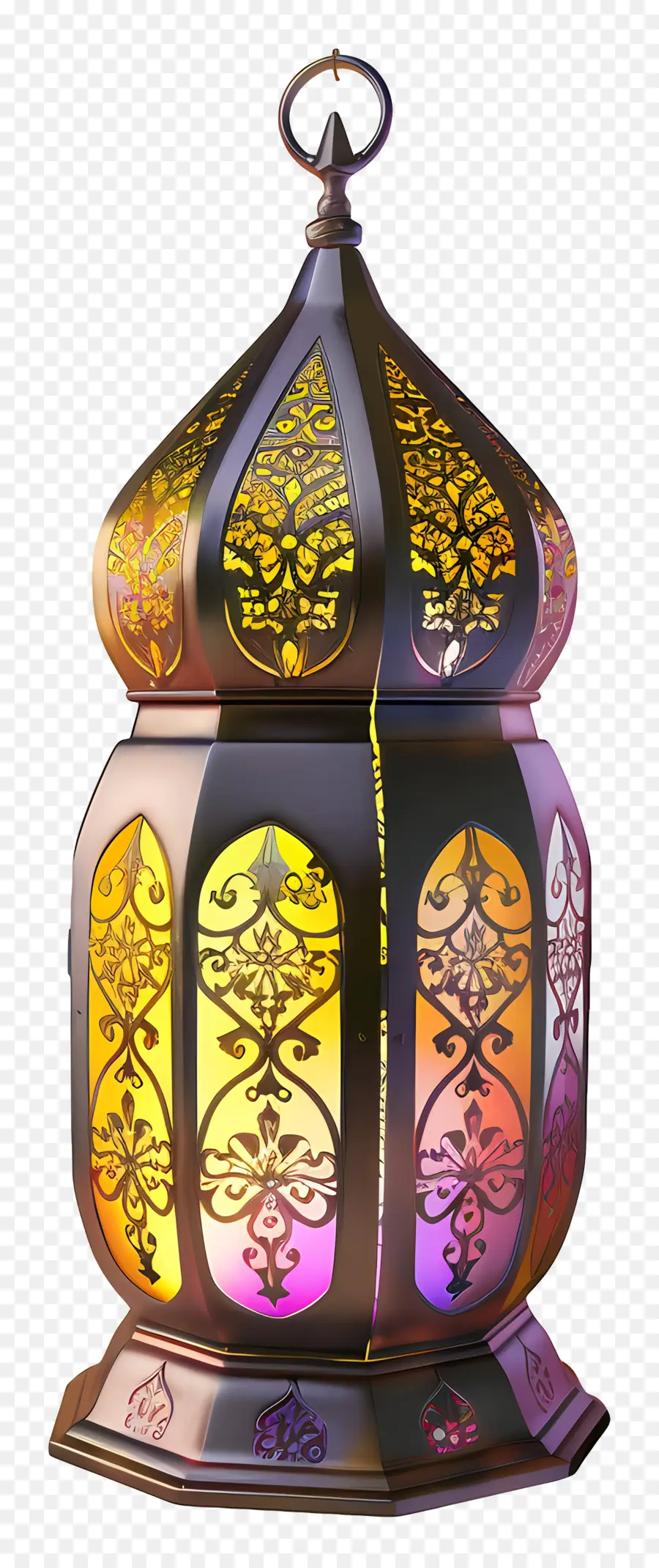 O Ramadã Lanterna，Lanterna De Ouro PNG