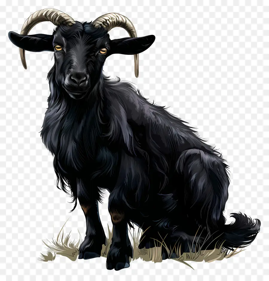 Preto Cabra，Horns Grandes PNG