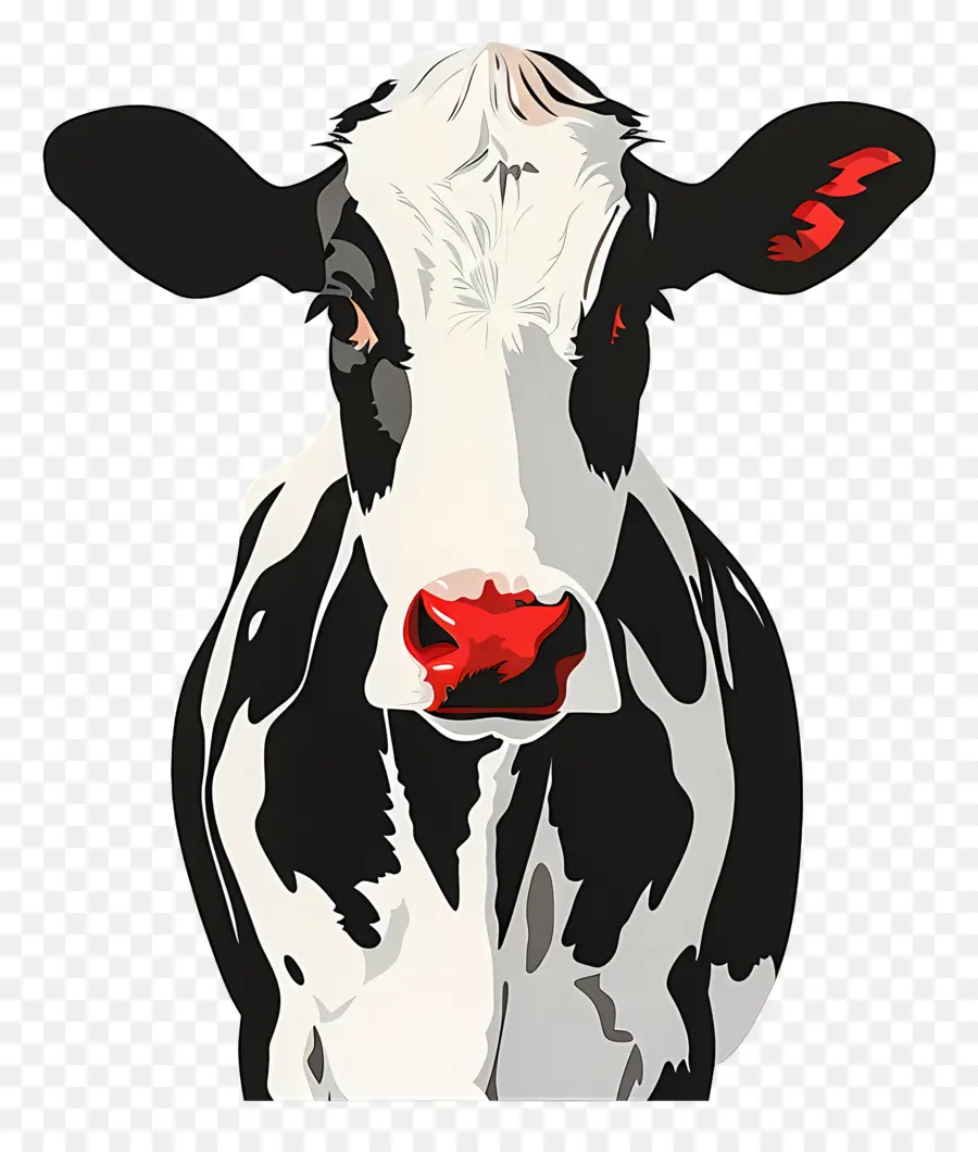 Cow，Pêlo Preto E Branco PNG