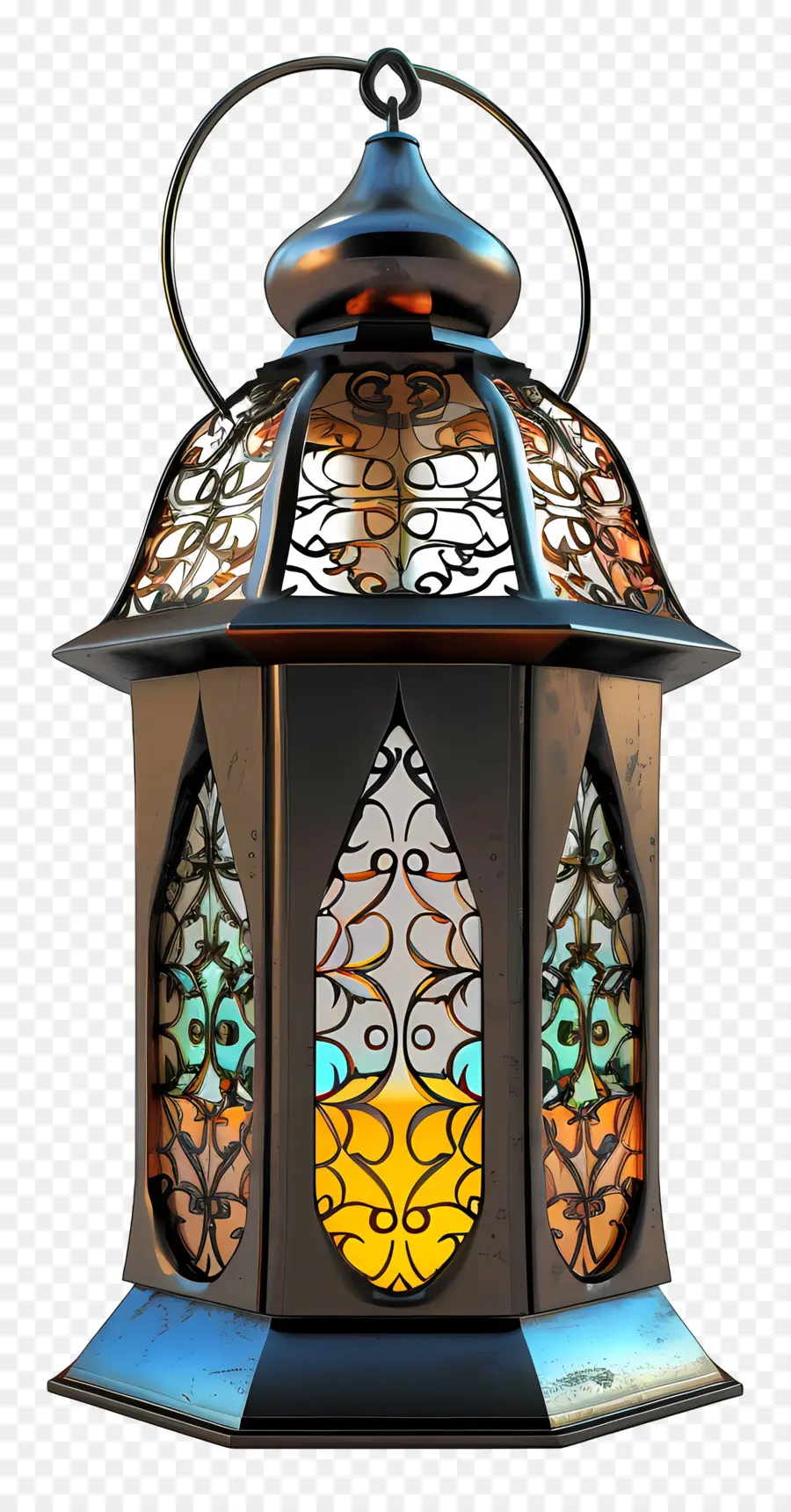 O Ramadã Lanterna，Metal Lanterna PNG