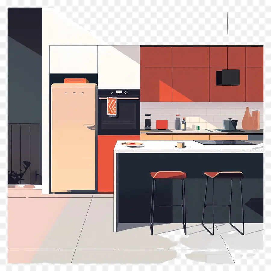 Kitchen，Cozinha Moderna PNG