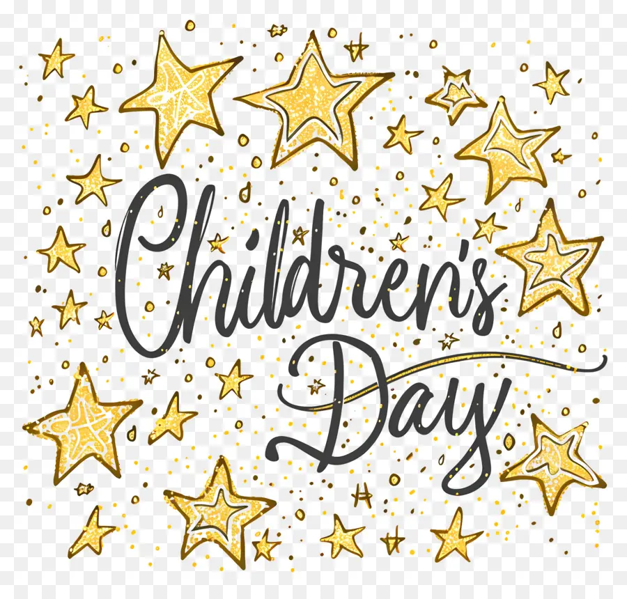 Childrens Day，Estrelas De Ouro PNG