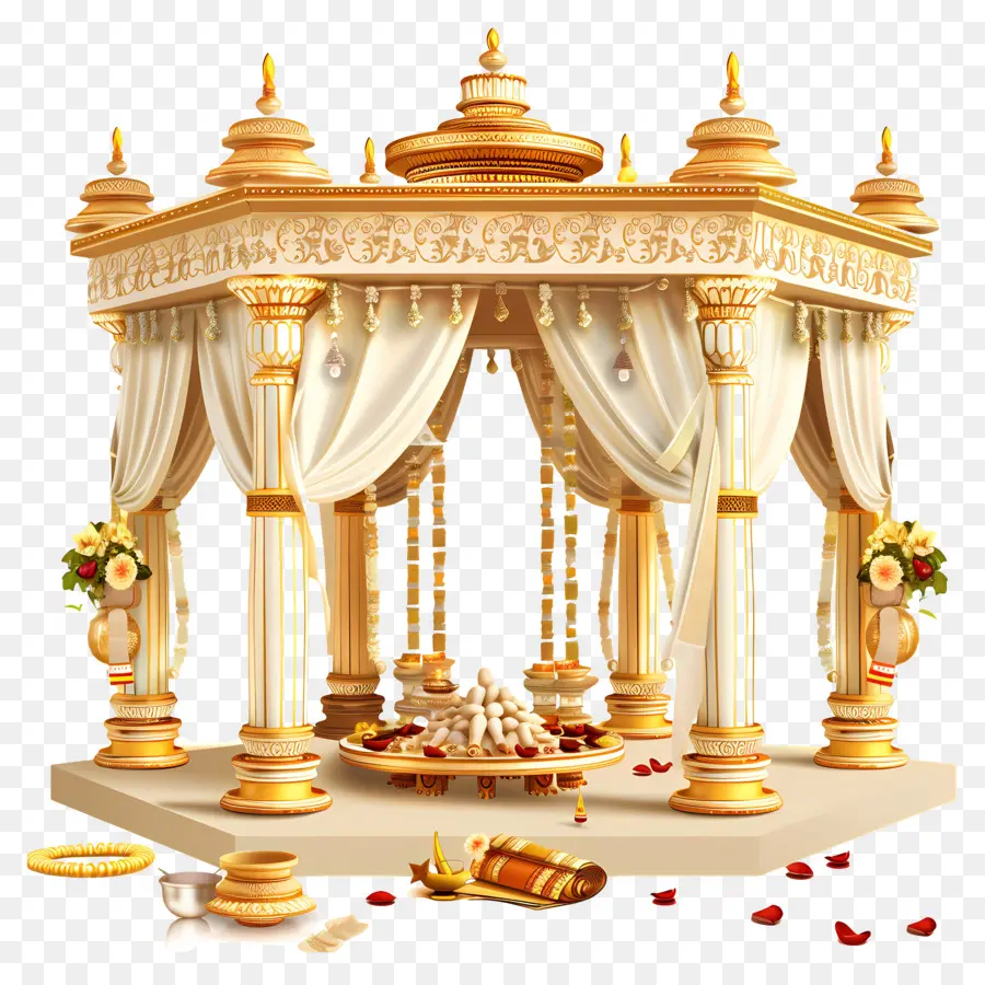 Casamento Hindu，Mandap PNG