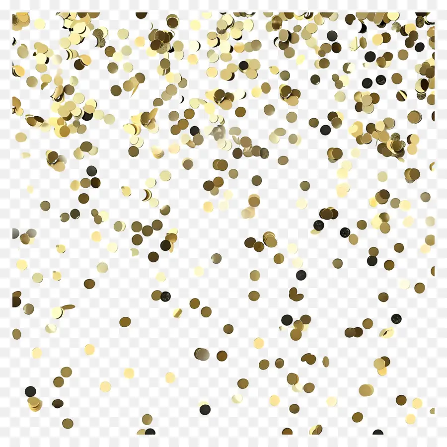 Ouro Confete，Glitter Dourado PNG
