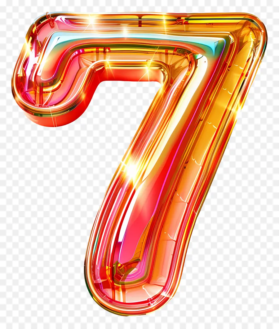 Número 7，Número De Plástico Sete PNG