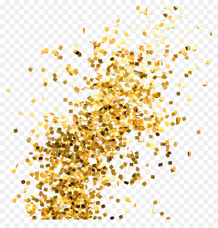 Ouro Confete，Glitter PNG