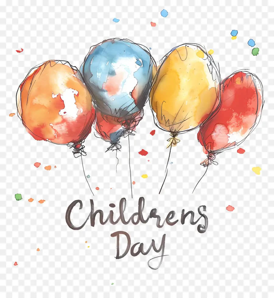 Childrens Day，Balões PNG