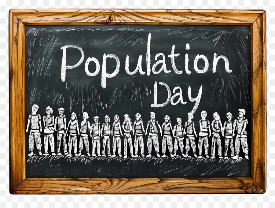 Dia Mundial Da População，Quadro Negro PNG
