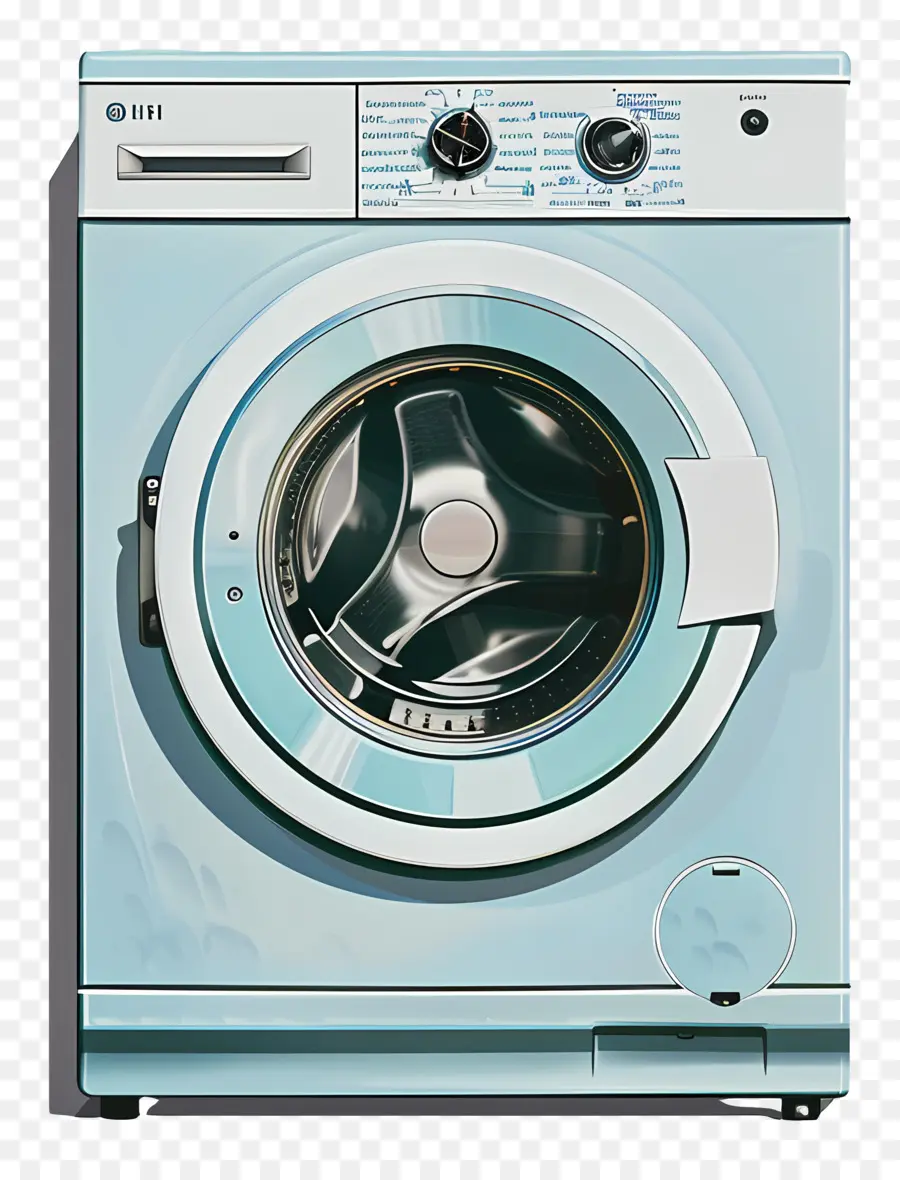 Máquina De Lavar Roupa，Máquina De Lavar Azul PNG
