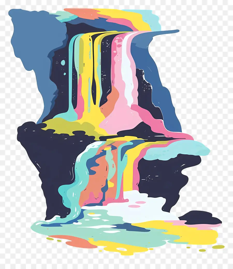 Cachoeira，Multicolorida PNG