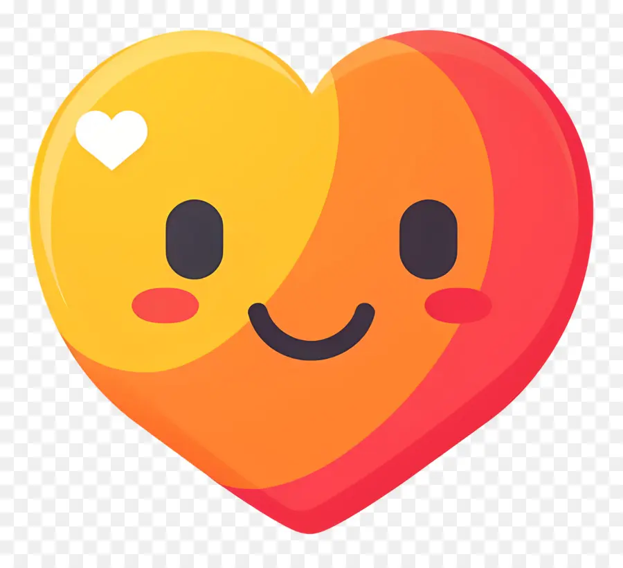 Coração Emoji，Emoticon Fofo PNG