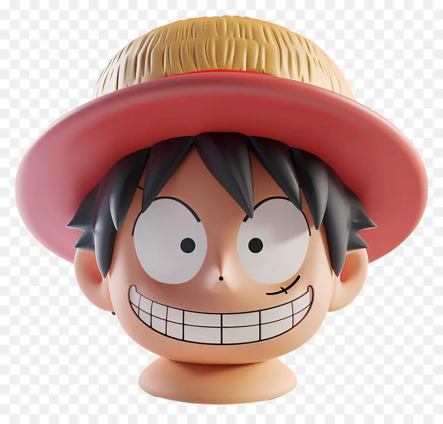 Cara De Luffy，Personagem De Chapéu De Palha PNG