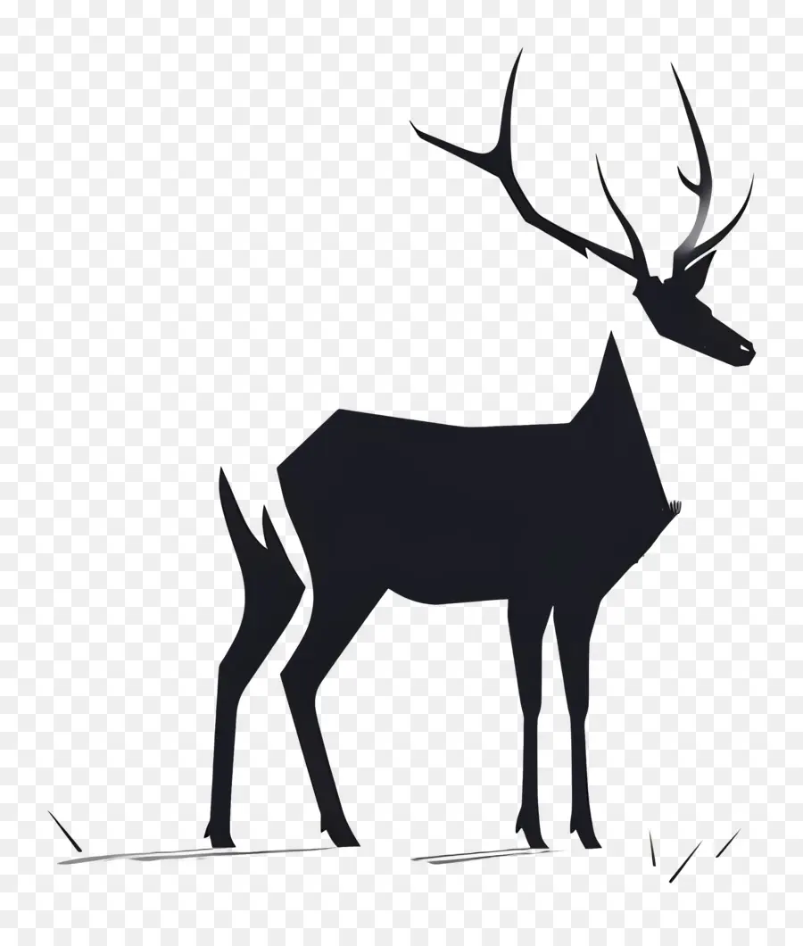 Deer，Silhueta PNG