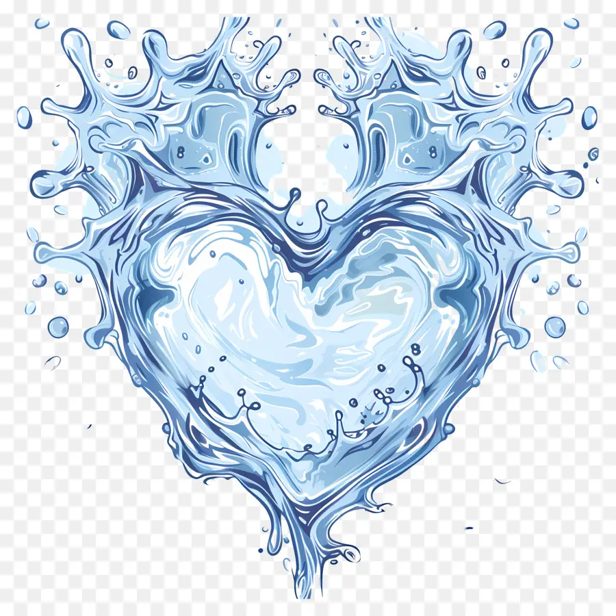 Sobre O Coração Da água，água De Coração PNG