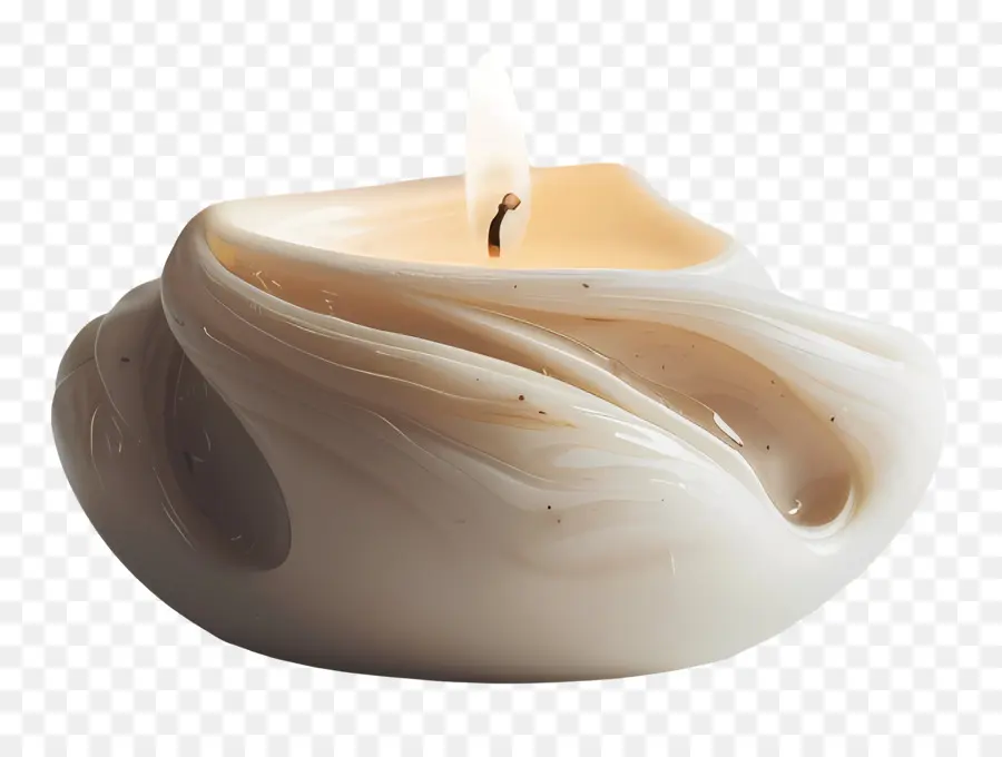 Vela De Cera，Vela De Cor Branca PNG