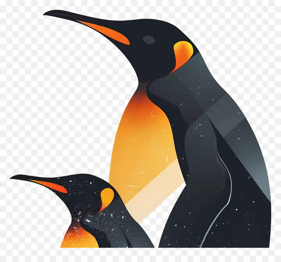 Pinguins，Preto E Branco PNG