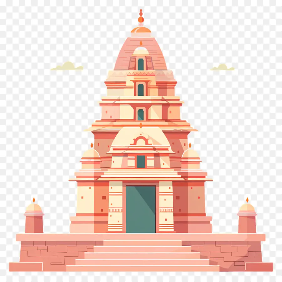 Templo Hindu，Templo Rosa PNG