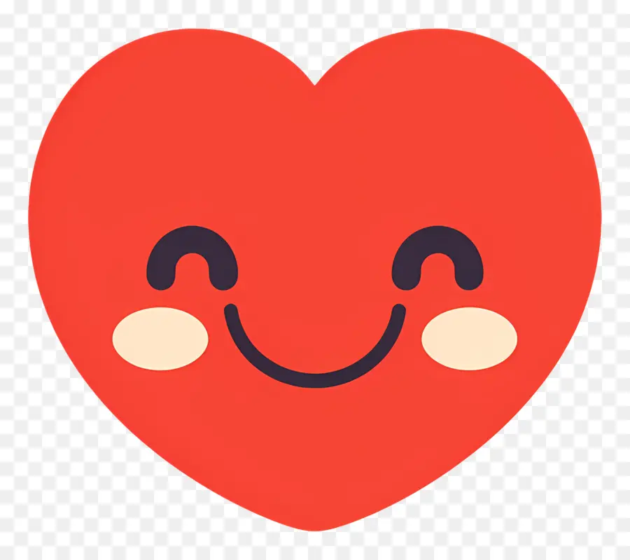 Coração Emoji，Cara De Coração Sorridente PNG
