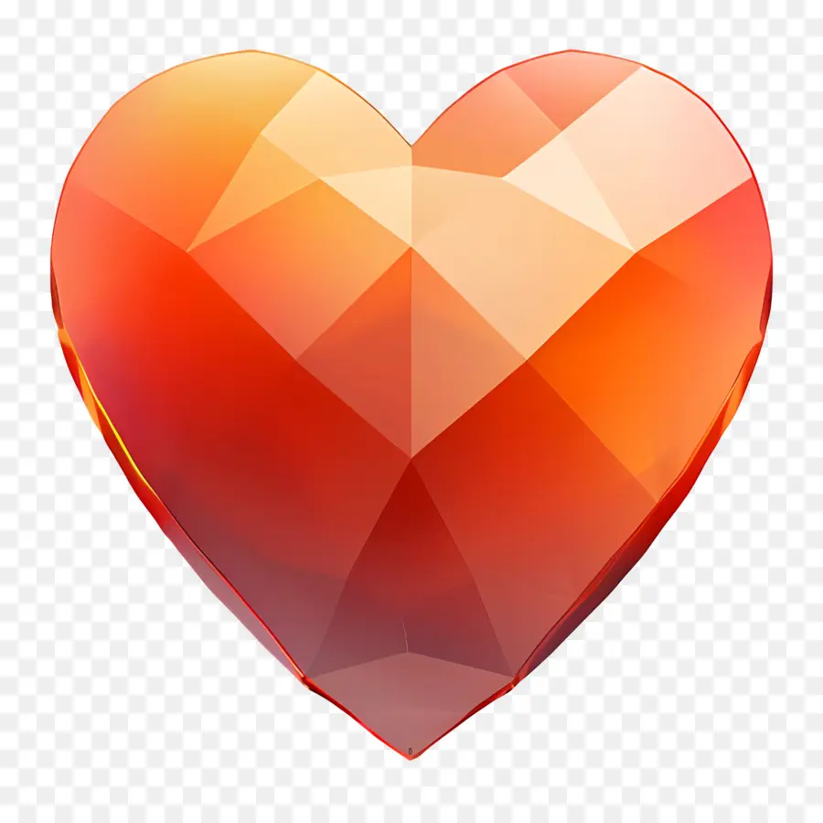 Coração Emoji，Coração De Cristal Vermelho PNG