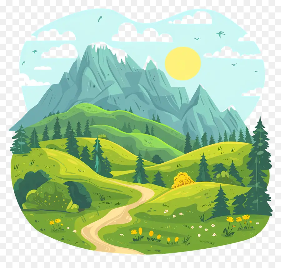Valley Clipart，Vale PNG