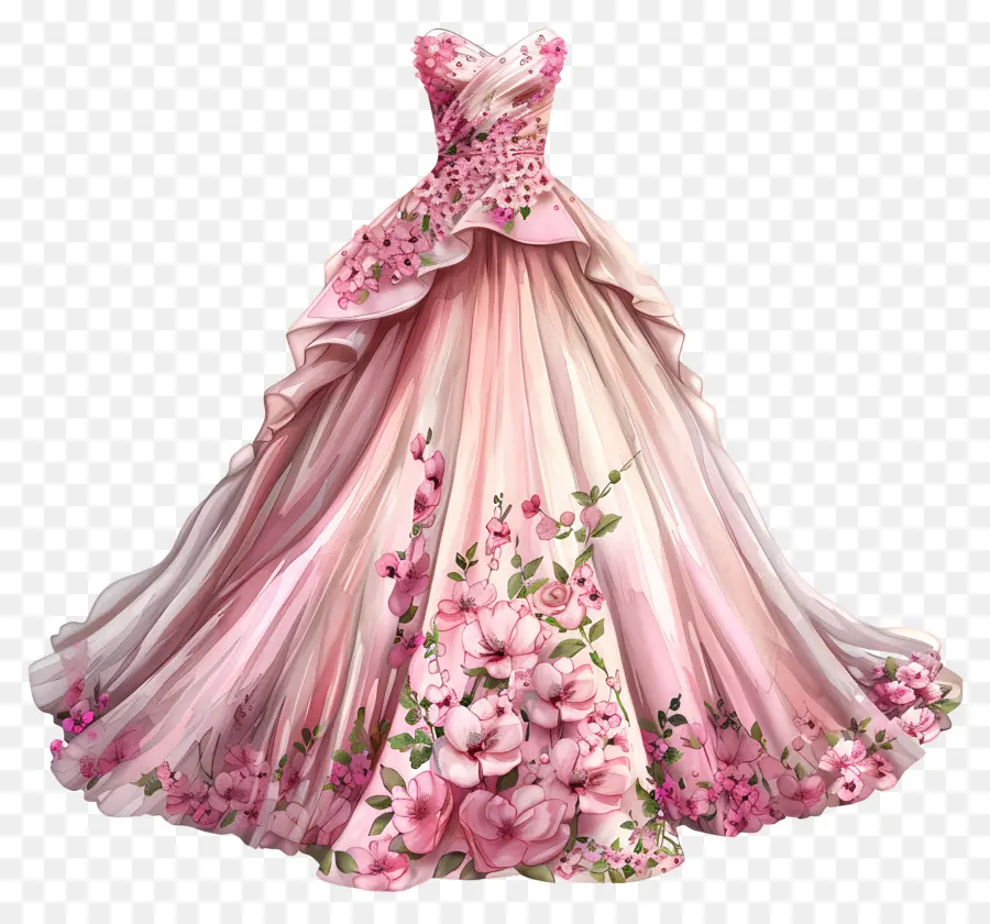 Cor De Rosa Vestido De Noiva，Vestido De Noiva Rosa PNG