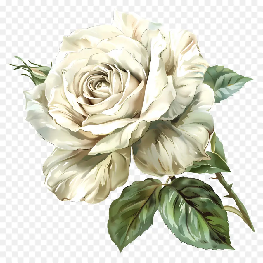 Rosa Branca，Flor Branca PNG