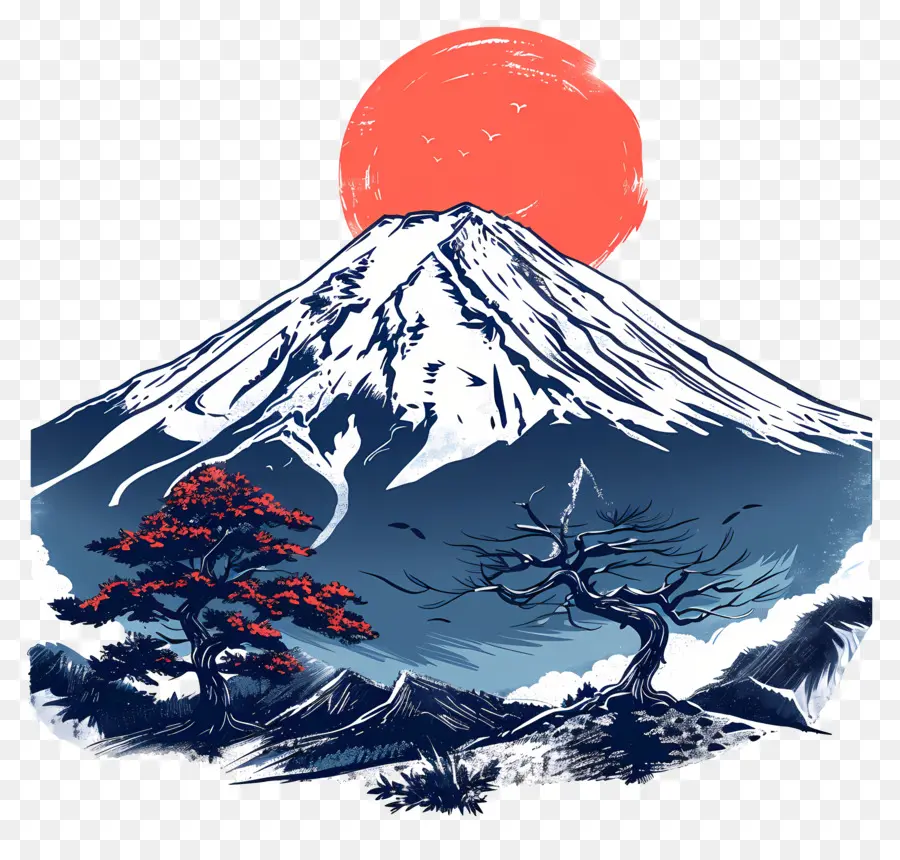 Fuji A Montanha，Montanha PNG
