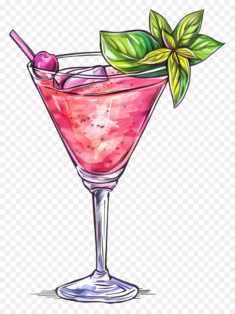 Cor De Rosa Cocktail，Margarita PNG