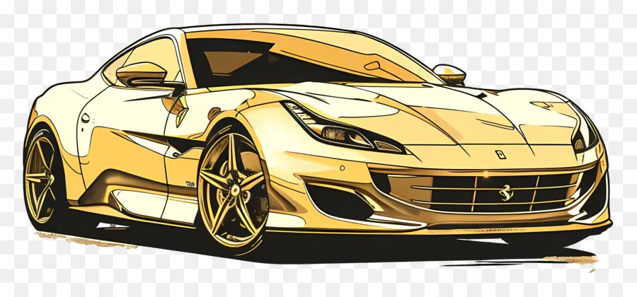 Carro De Ouro，Carro Esportivo De Luxo PNG