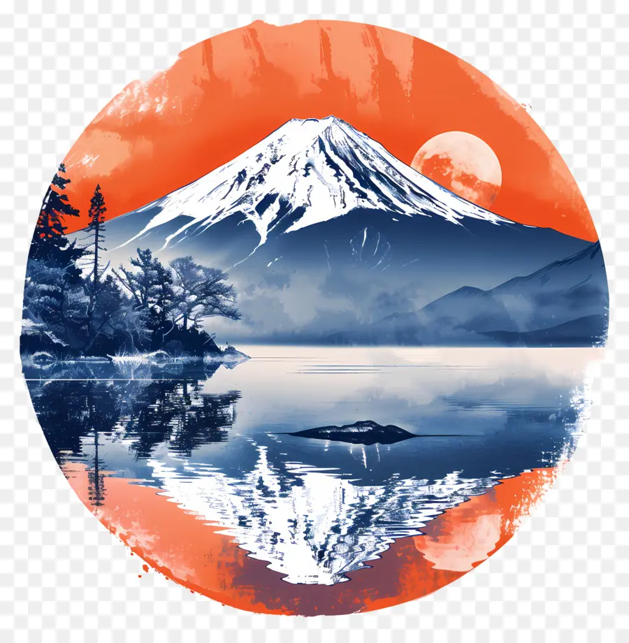 Fuji A Montanha，Paisagem De Montanha PNG