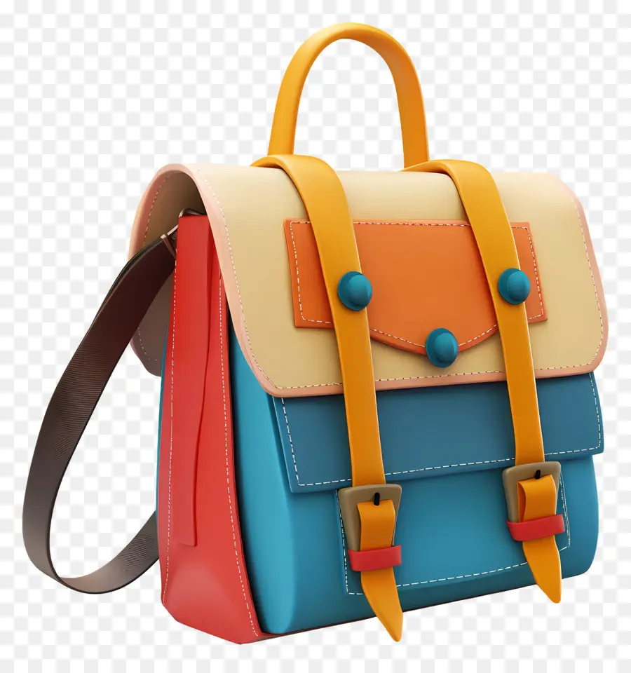 Saco De Escola，Bolsa Colorida PNG