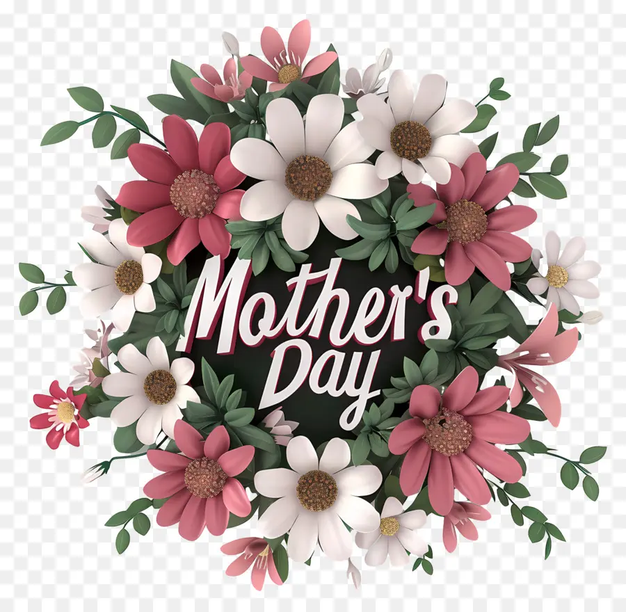 Dia Das Mães，Coroa De Flores PNG