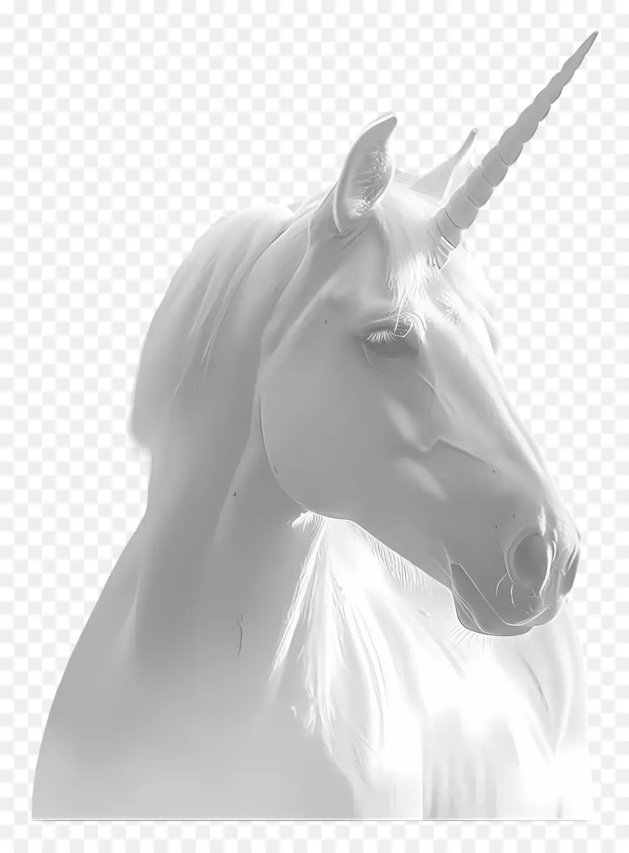 Unicórnio，Cavalo Branco PNG