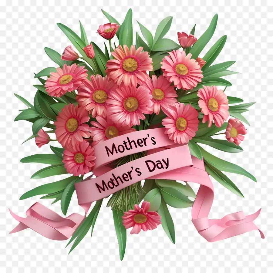 Dia Das Mães，Flores Cor De Rosa PNG