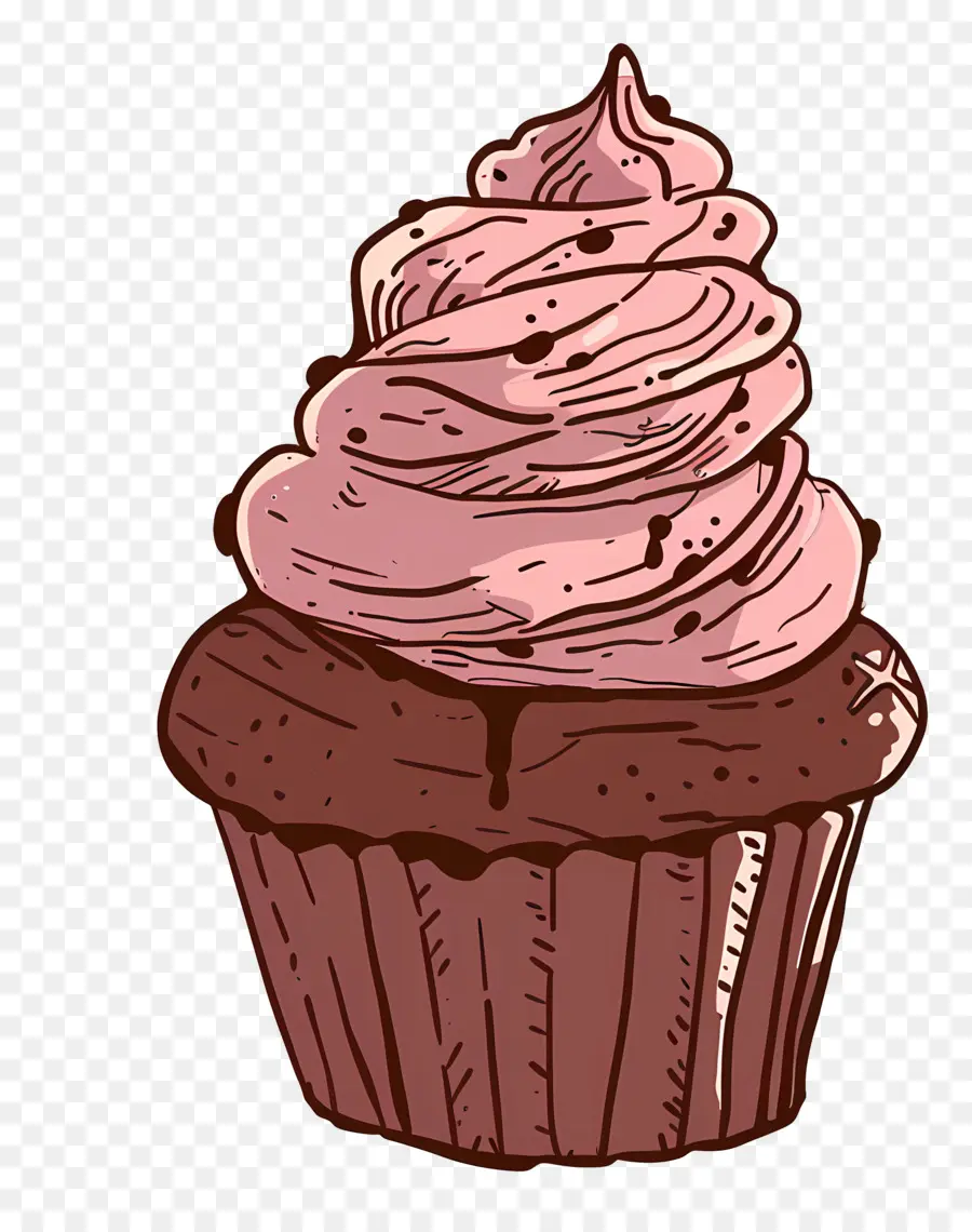 Cupcake，Cupcake De Chocolate PNG