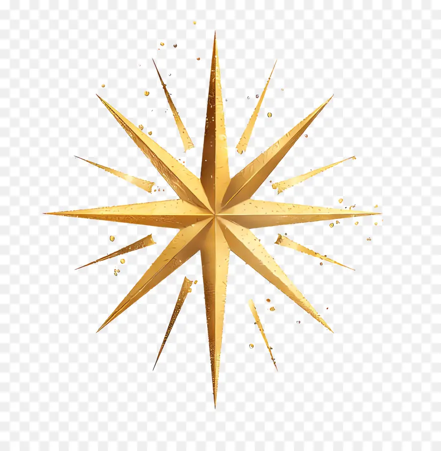 Estrela De Ouro，Logotipo Golden Starburst PNG
