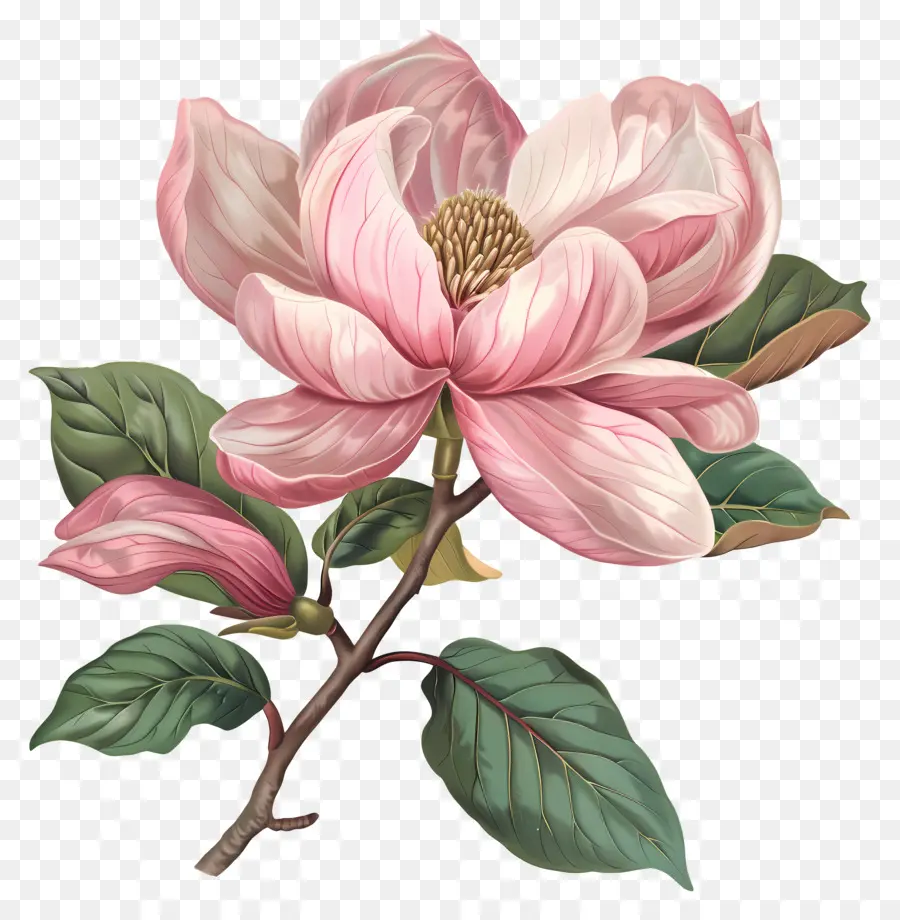 Cor De Rosa Magnolia，Magnolia Flores PNG