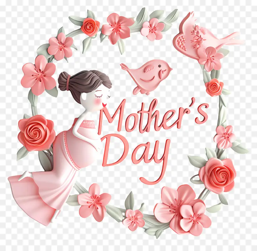 Dia Das Mães，Mulher Grávida PNG