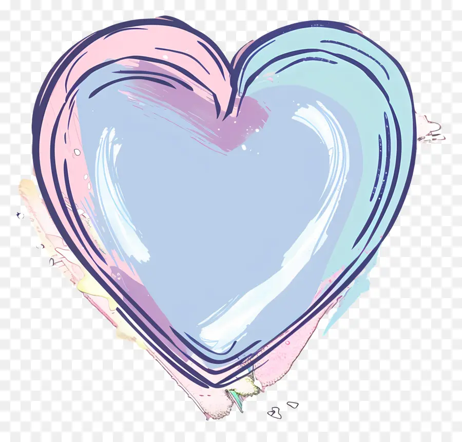 Coração，Coração Azul PNG