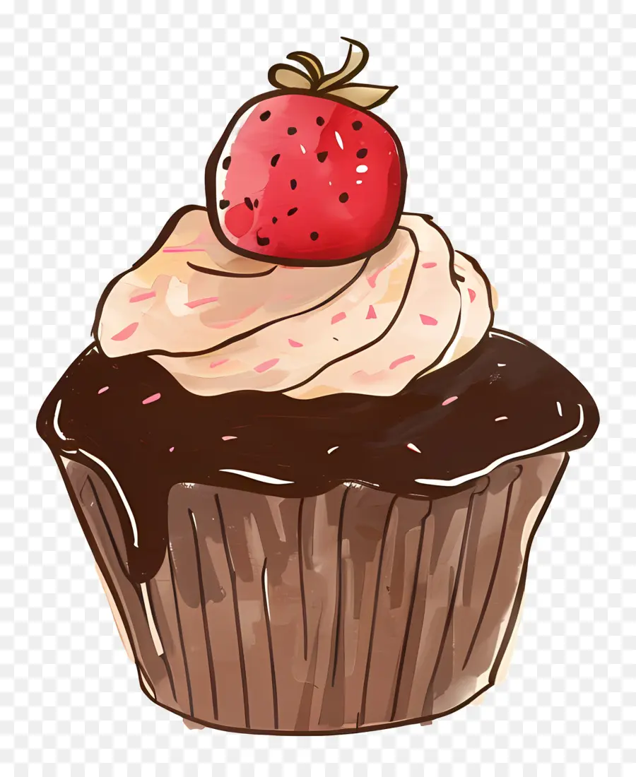 Cupcake，Cupcake De Chocolate PNG