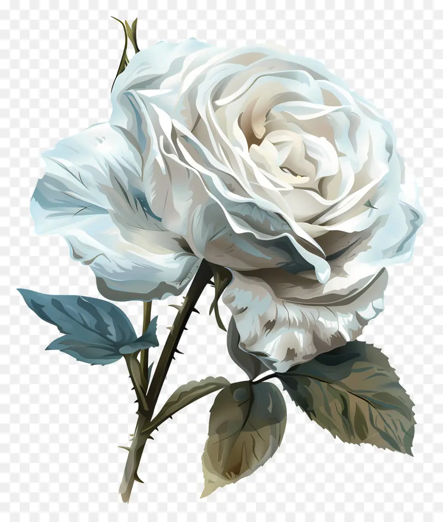 Rosa Branca，Flor Branca PNG