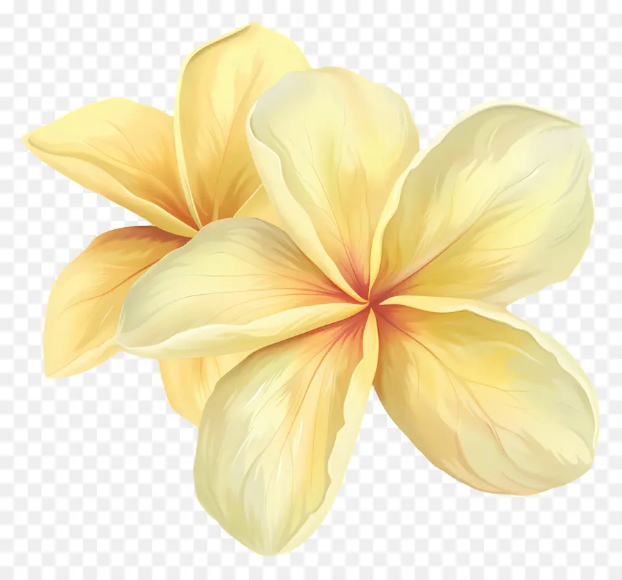 Plumeria Amarela，Flores De Plumeria PNG