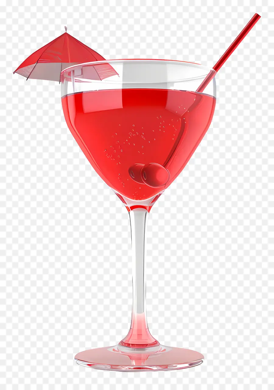 Cocktail Vermelho，Copo De Coquetel Vermelho PNG