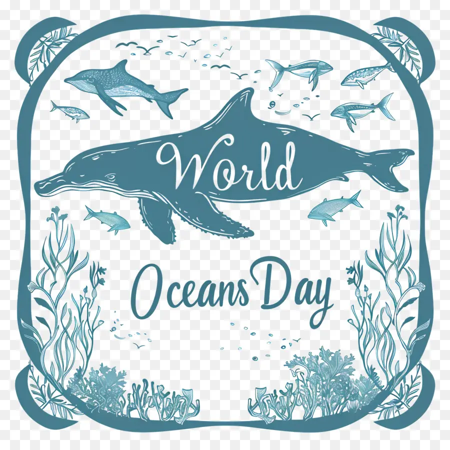 O Dia Mundial Dos Oceanos，Baleia PNG
