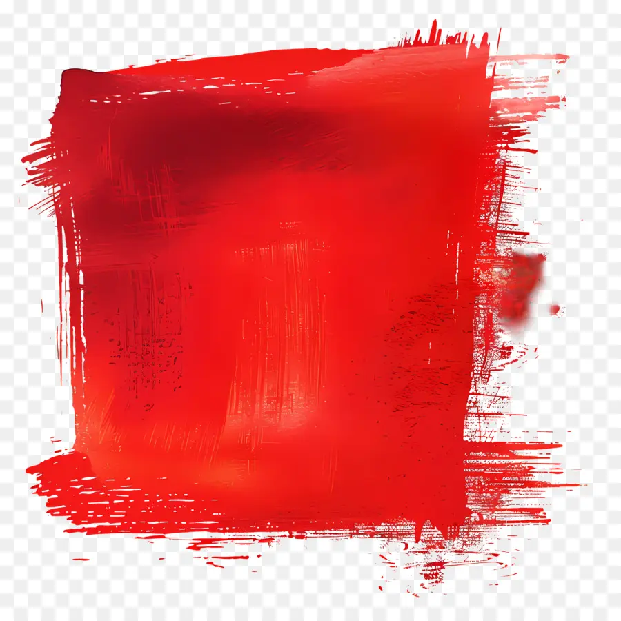 Caixa De Texto，Tinta Vermelha PNG